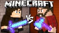 The sword is actually less powerful than the axe in Minecraft (Image via Minecraft)